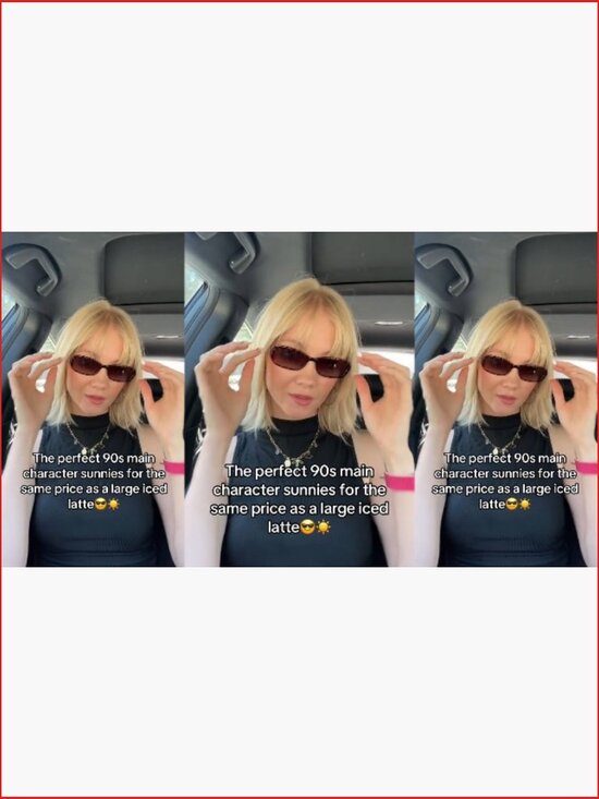 Retro 90s Small Rectangle Sunglasses UV Protection Lightweight Unisex main image 4